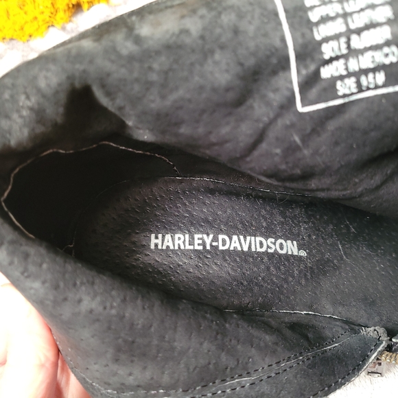 Harley-Davidson Black Studded Ankle Boots - Picture 8 of 8